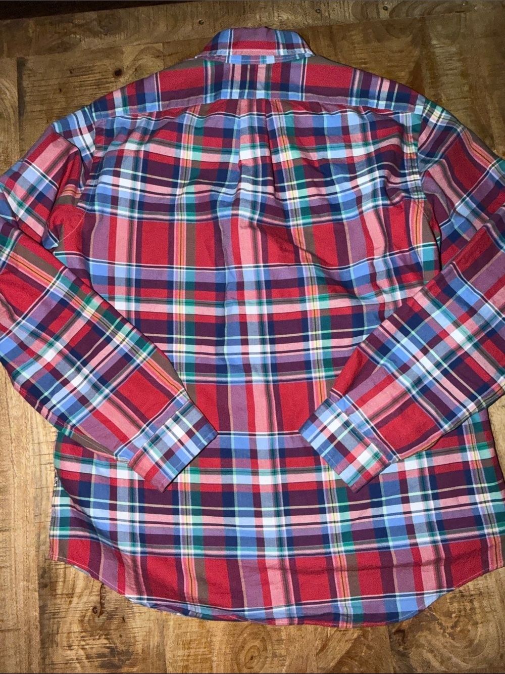 Ralph Lauren Red Multicolor Plaid Button-Down Shirt - Men's - Picture 5 of 5
